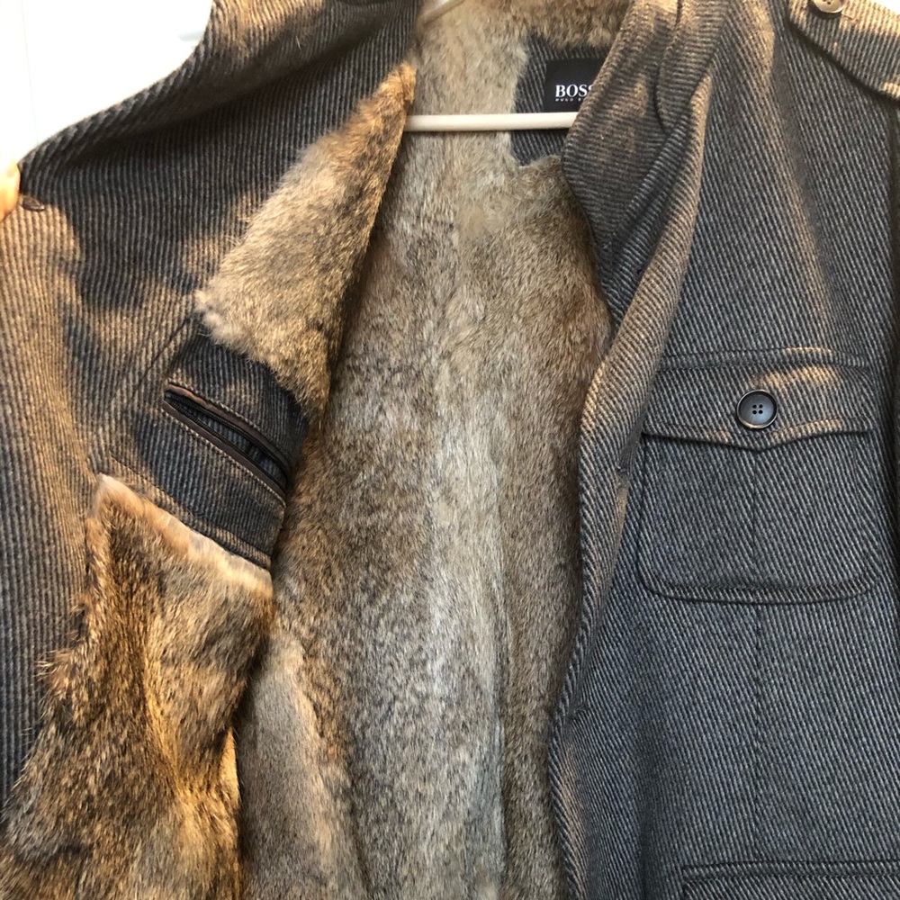 Genuine Hugo Boss Coat (inside real fur edition)